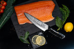 Chef's Knife 8 inch By Oxford Chef - Best Quality Damascus Japanese VG10 Super Steel 67 Layer High Carbon Stainless Steel