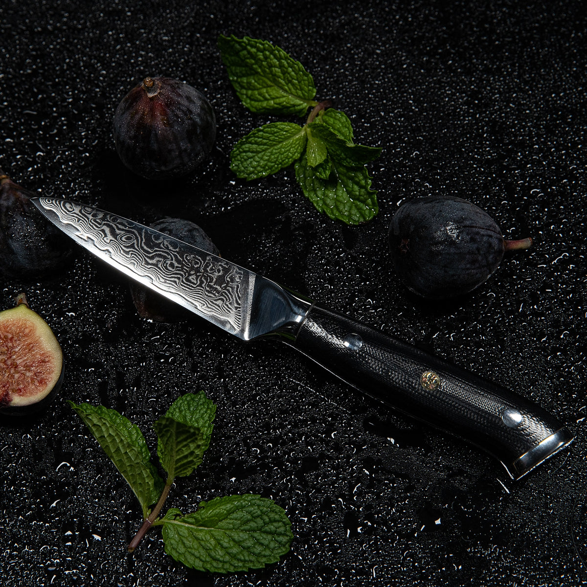 Japanese paring knife damascus print – KookGigant