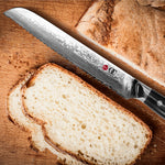 Bread Knife 8 inch by Oxford Chef - Best Quality Serrated Damascus- Japanese- VG10 Super Steel 67 Layer High Carbon Stainless Steel